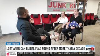 My actual step daddy discovered his burial flag