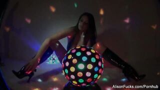 Behind the scenes with marvelous brunette hair Alison Tyler