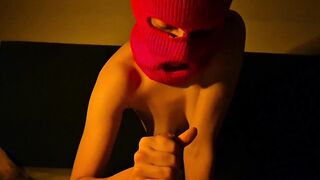 Prostate massage, tugjob, blowjo and cum in throat
