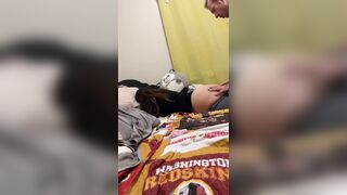 Waking my step sis up with her recent alarm wang