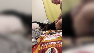 Waking my step sis up with her recent alarm wang