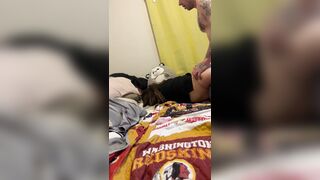 Waking my step sis up with her recent alarm wang