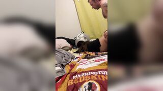 Waking my step sis up with her recent alarm wang