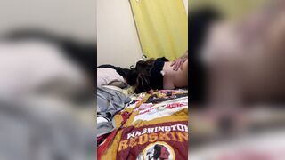 Waking my step sis up with her recent alarm wang