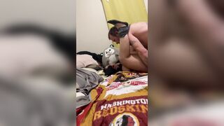 Waking my step sis up with her recent alarm wang