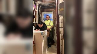 Fucking a cheating obese booty in the basement