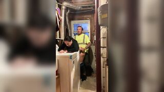 Fucking a cheating obese booty in the basement