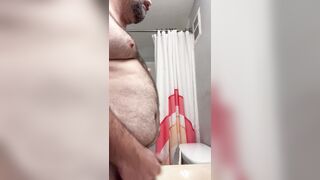 Watching Me Cum From The Washroom Door