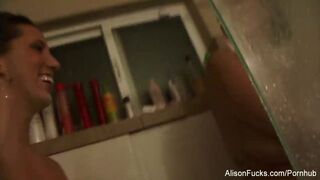 Alison Tyler fingers herself hard