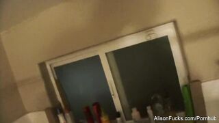 Alison Tyler fingers herself hard