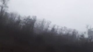 A brunette hair angel student stroke riskily on a teach among people