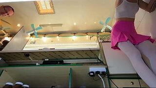 Hawt eighteen years old hottie secretle recorded at worl - voyeur pov