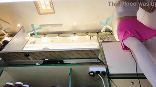 Hawt eighteen years old hottie secretle recorded at worl - voyeur pov