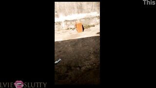 phone masturbation with ElvieSlutty outdoors - Part two