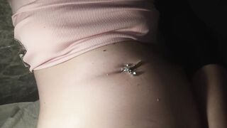 See how my stomach reacts on a climax