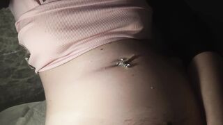 See how my stomach reacts on a climax