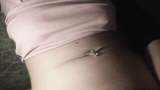 See how my stomach reacts on a climax