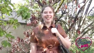 Alice, the atomic bombshell, enjoys 2 weenies at the same time