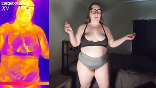 Sports Brassiere Try-On COMPLETE COLLECTION with Boob Bounce Tests and Bare Twerk Tease (4K Landscape)