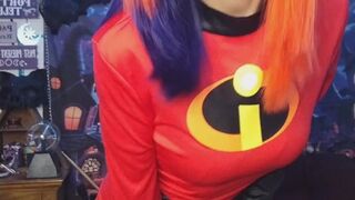 Mrs. Incredible Cums In Dress