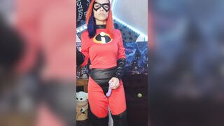 Mrs. Incredible Cums In Dress