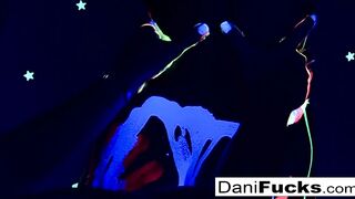 Pornstar Dani plays with her juicy twat
