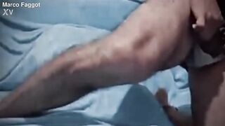 Mexican heterosexual hunk in homo porn as a total faggot in chastity