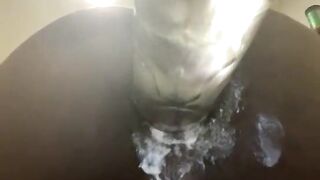 Creamy Homo Ebony Anal in a white belt