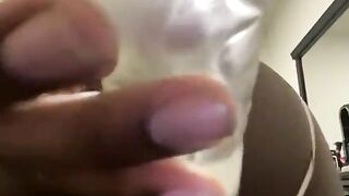Creamy Homo Ebony Anal in a white belt