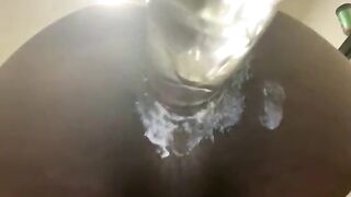 Creamy Homo Ebony Anal in a white belt