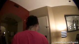 Traveling and showering with super sexy London Keyes
