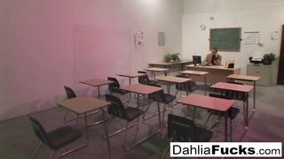 After class peculiar lesson for Dahlia Sky