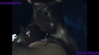 Making a splash with my large breasts