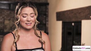 Teen stepdaughter River Lynn gets slutty seeing her stepmoms Alison Rey and Siri Dahl Bare.The one and the other milfs take turns eating and licking her hairless cunt.