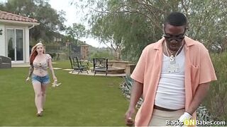 mother I'd like to fuck Cubbi Thompson gets slutty seeing her ebony neighbour gets hard.This babe undresses then do tit screwing.The large titties blond sucks his bbc then rides him.