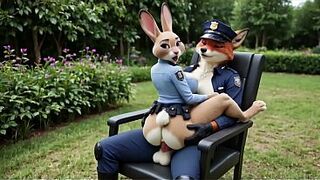 Yiff Zootopia: Judy Hopps and Nick Wilde - Cunning Fox Screws Bunny after work