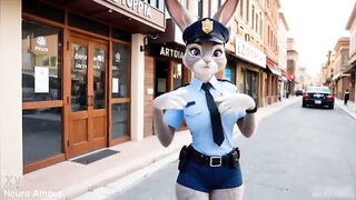 Yiff Zootopia: Judy Hopps and Nick Wilde - Cunning Fox Screws Bunny after work