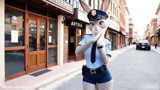 Yiff Zootopia: Judy Hopps and Nick Wilde - Cunning Fox Screws Bunny after work