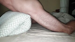Sexually excited As Screw Pillow Hump, Groaning Until I Cum