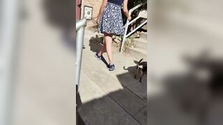 My pleasant neighbour dresses up as a to provoke me, and that babe succeeds.