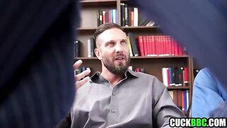 Ebony Cuckold Watching Black Wife Double Permeated By White Weenies