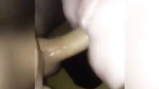 GROANING DURING THE TIME THAT BANGING FAKE SNATCH!