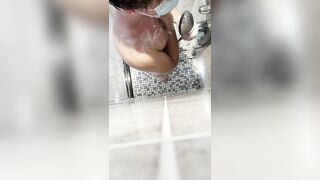 I got so excited in the shower that I started playing with my shlong and groaning loudly