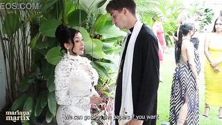 The Martix Wedding Chapter IV - Mariana Screws the Priest in a Bath After Getting Married