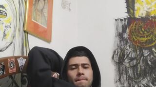 Verga dura y grande de viene a chorros