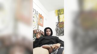 Verga dura y grande de viene a chorros