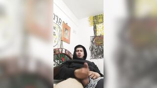 Verga dura y grande de viene a chorros