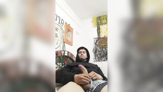 Verga dura y grande de viene a chorros