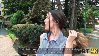 DEBT4k. This chab Came for the Payment. Marica Chanelle just Cum