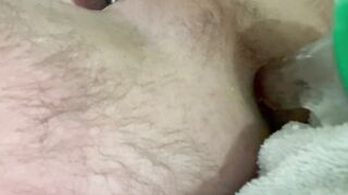 Masturbating whilst caged